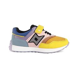 Pine Kids Velcro Closure Sneaker - Pink & Yellow