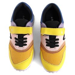 Pine Kids Velcro Closure Sneaker - Pink & Yellow