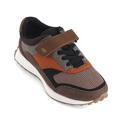 Pine Kids Velcro Closure Sneaker - Brown