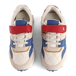 Pine Kids Velcro Closure Sneaker - Blue & Red