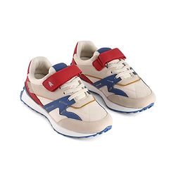 Pine Kids Velcro Closure Sneaker - Blue & Red