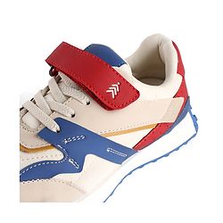 Pine Kids Velcro Closure Sneaker - Blue & Red