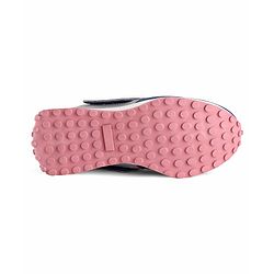 Pine Kids Lace Up Sneaker with Stripes - Pink & Blue