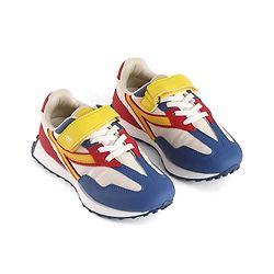 Pine Kids Velcro Closure Sneaker - Blue & Yellow