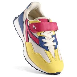 Pine Kids Velcro Closure Sneaker - Pink & Yellow
