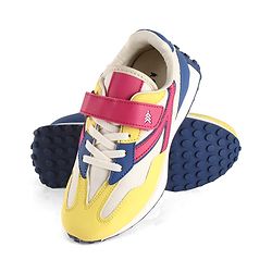 Pine Kids Velcro Closure Sneaker - Pink & Yellow