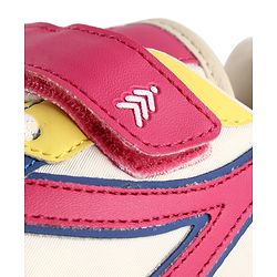Pine Kids Velcro Closure Sneaker - Pink & Yellow