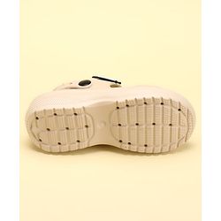 Pine Kids Back Strap Clogs with Airplane Applique - Beige