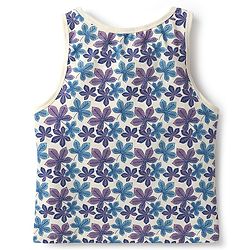 Pine Kids Cotton Lycra Knit Sleeveless Vests With Floral Print Pack Of 3 (Color May Vary)