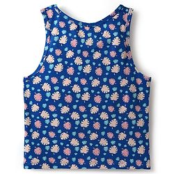 Pine Kids Cotton Lycra Knit Sleeveless Vests With Floral Print Pack Of 3 (Color May Vary)