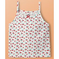 Pine Kids Cotton Elastane Knit Sleeveless Slip With Stripes & Polka Dots Pack Of 3 - Yellow White & Green