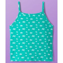 Pine Kids Cotton Knit Sleeveless Slips With Floral Print Pack Of 3 (Colour May Vary)