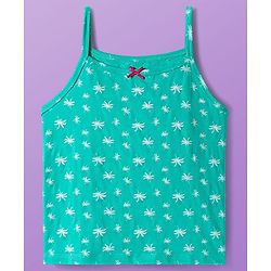 Pine Kids Cotton Knit Sleeveless Slips With Floral Print Pack Of 3 (Colour May Vary)