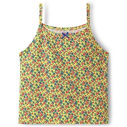 Pine Kids Cotton Knit Sleeveless Slips with Floral Print Pack of 3 (Color May Vary)