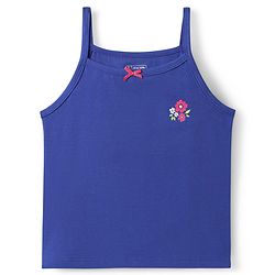 Pine Kids Cotton Knit Sleeveless Slips with Floral Print Pack of 3 (Color May Vary)