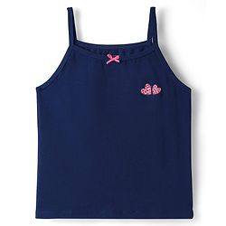 Pine Kids Cotton Knit Sleeveless Slips with Heart Print Pack of 3 (Color May Vary)