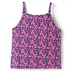 Pine Kids Cotton Knit Sleeveless Slips with Heart Print Pack of 3 (Color May Vary)
