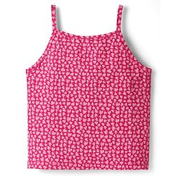 Pine Kids Cotton Knit Sleeveless Slips with Heart Print Pack of 3 (Color May Vary)