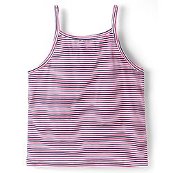 Pine Kids Cotton Knit Sleeveless Slips with Stripes & Polka Dots Pack of 3 (Color May Vary)