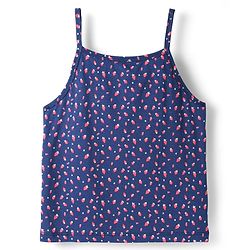 Pine Kids Cotton Knit Sleeveless Slips with Stripes & Polka Dots Pack of 3 (Color May Vary)