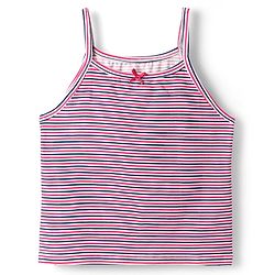 Pine Kids Cotton Knit Sleeveless Slips with Stripes & Polka Dots Pack of 3 (Color May Vary)