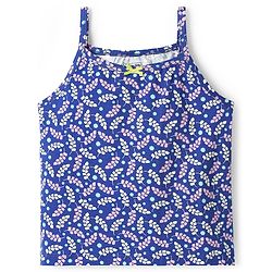 Pine Kids Cotton Elastane Knit Sleeveless Slips With Tropical Theme Print Pack Of 3 (Color May Vary)