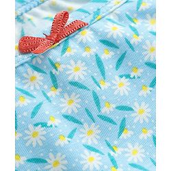 Pine Kids Cotton Elastane Knit Sleeveless Slip with Floral Design Pack of 3 - Red Light Blue & Pink