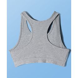 Pine Kids Cotton Elastane Knit Sleeveless Solid Color Bralettes Pack of 3 (Color May Vary)