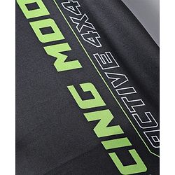 Pine Active Knit Half Sleeves T-Shirt With Text Print - Multicolor