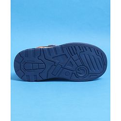 Pine Kids Velcro Closure Casual Shoes With Lace Detailing - Blue  & White