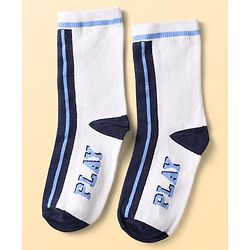Pine Kids Knit Ankle Length Silvadur Antimicrobial Socks With Football Print(Colour May Vary)