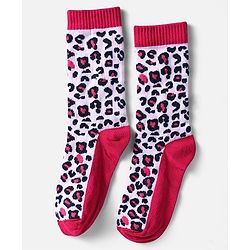 Pine Kids Knit Ankle Length Silvadur Antimicrobial Socks with Leopard Print  Design Pack of 5 - Color May Vary