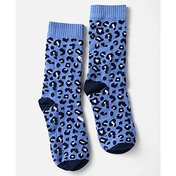 Pine Kids Knit Ankle Length Silvadur Antimicrobial Socks with Leopard Print  Design Pack of 5 - Color May Vary
