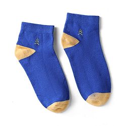 Pine Kids Knit Ankle Length Silvadur Antimicrobial Socks with Color Block Design Pack of 3 - Color May Vary