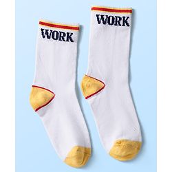 Pine Kids Knit Ankle Length Silvadur Antimicrobial Socks with Stripe & Text Design Pack of 3 - Color May Vary