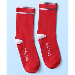 Pine Kids Knit Ankle Length Silvadur Antimicrobial Socks with Color Block Design Pack of 5 - Color May Vary