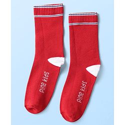 Pine Kids Knit Ankle Length Silvadur Antimicrobial Socks with Color Block Design Pack of 5 - Color May Vary