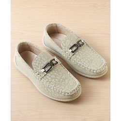 Pine Kids Slip On Loafer with Applique - Beige