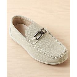 Pine Kids Slip On Loafer with Applique - Beige