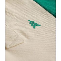 Pine Kids Cotton Knit Half Sleeves Polo T-Shirt With Color Block Design - Multicolor