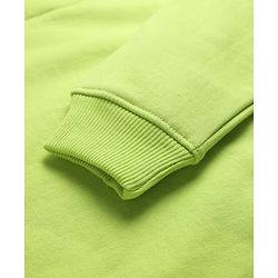 Pine Kids Cotton Knit Full Sleeves Sweatshirt With Text Print - Light Green