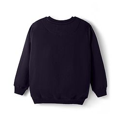 Pine Kids Knit Full Sleeves Sweatshirt With Gamer Print - Black