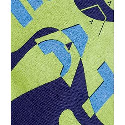 Pine Kids Knit Full Sleeves Sweatshirt With Creative Print - Navy Blue