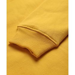 Pine Kids Cotton Knit Full Sleeves Sweatshirt With Text Print - Yellow