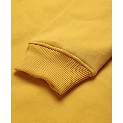 Pine Kids Cotton Knit Full Sleeves Sweatshirt With Text Print - Yellow