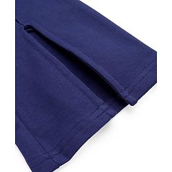 Pine Kids Knit Full Length Lounge Pant With Let's Go Print - Navy Blue