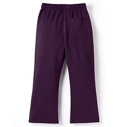 Pine Kids Knit Full Length Lounge Pant With Text Print - Purple