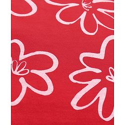 Pine Kids Knit Full Length Lounge Pant With Floral Print - Red