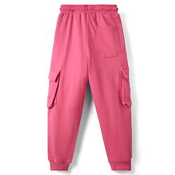 Pine Kids Knit Full Length Lounge Pant With Butterfly Print - Dark Pink