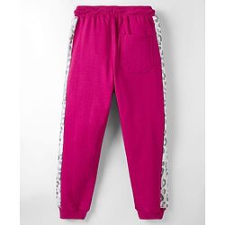 Pine Kids Knit Full Length Lounge Pant With Tape Design - Red